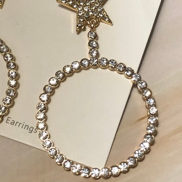 Star Hoop Earrings  by ETTIKA - Picture 12 of 16